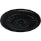 Ekena Millwork Temple Ceiling Medallion (Fits Canopies up to 9 1/4"), Hand-Painted Jet Black, 24"OD x 1 5/8"P CM24TEBLF - alternate 2